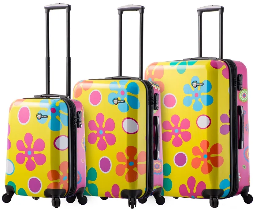 Mia Toro Pop Fiore 3-Piece Luggage Set 