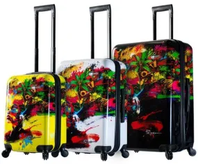 Mia Toro Prado Beautiful Minds 3-Piece Luggage Set 