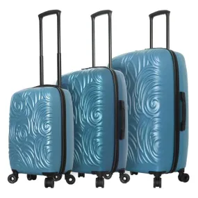 Mia Toro Swirl 3-Piece Luggage Set 