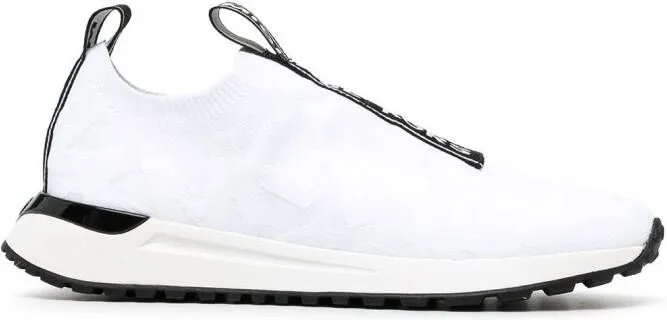 Michael Kors Bodie logo-embossed knitted sneakers White