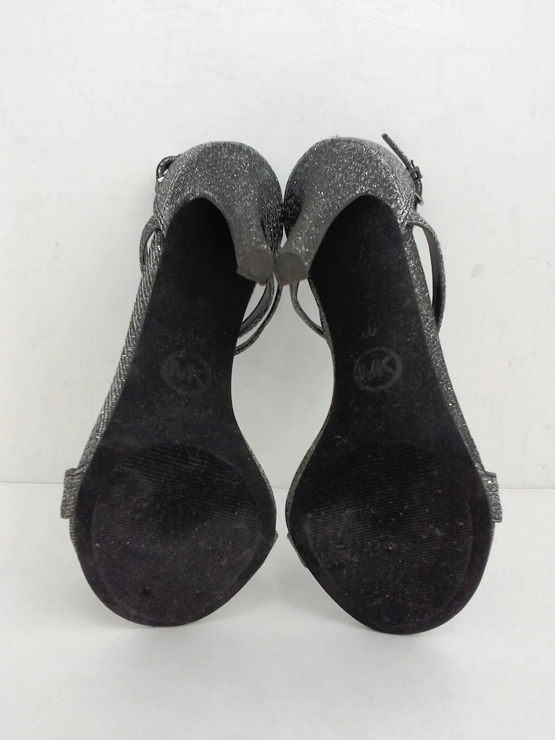 Michael Kors Women's Pewter Heeled Sandals Size 6 M