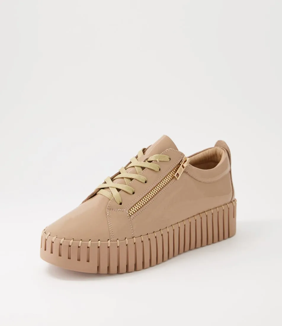 MIDAS Braelyn Cafe Patent Leather Sneakers