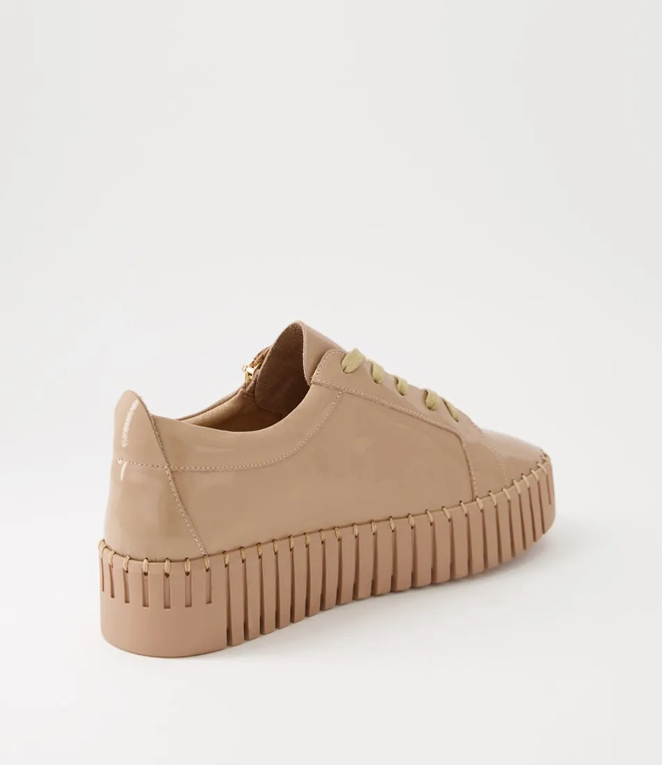MIDAS Braelyn Cafe Patent Leather Sneakers