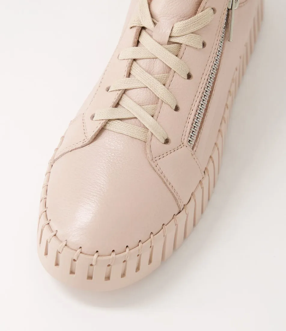 MIDAS Braelyn Rose Leather Sneakers