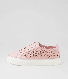 MIDAS Fasse New Pink Leather Jewels Sneakers