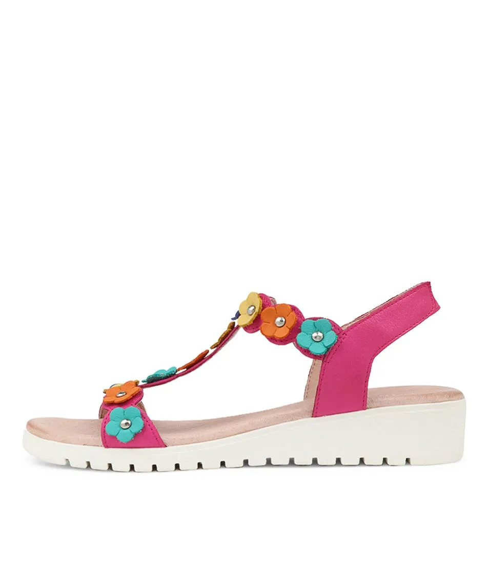 MIDAS Mabil Fuchsia Multi Sandals