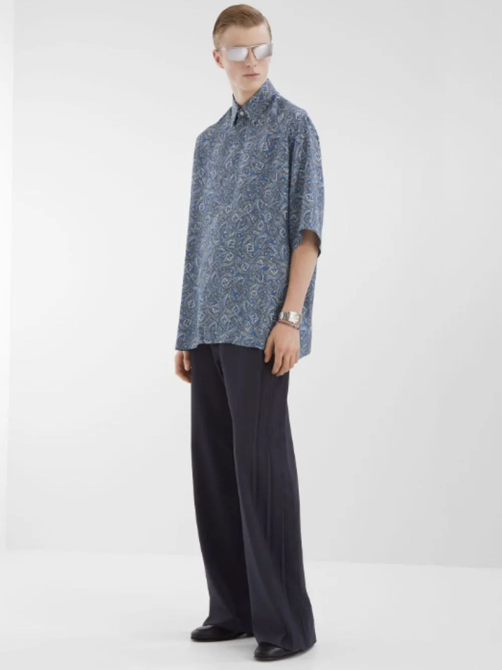 Midnight Blue Wool Trousers