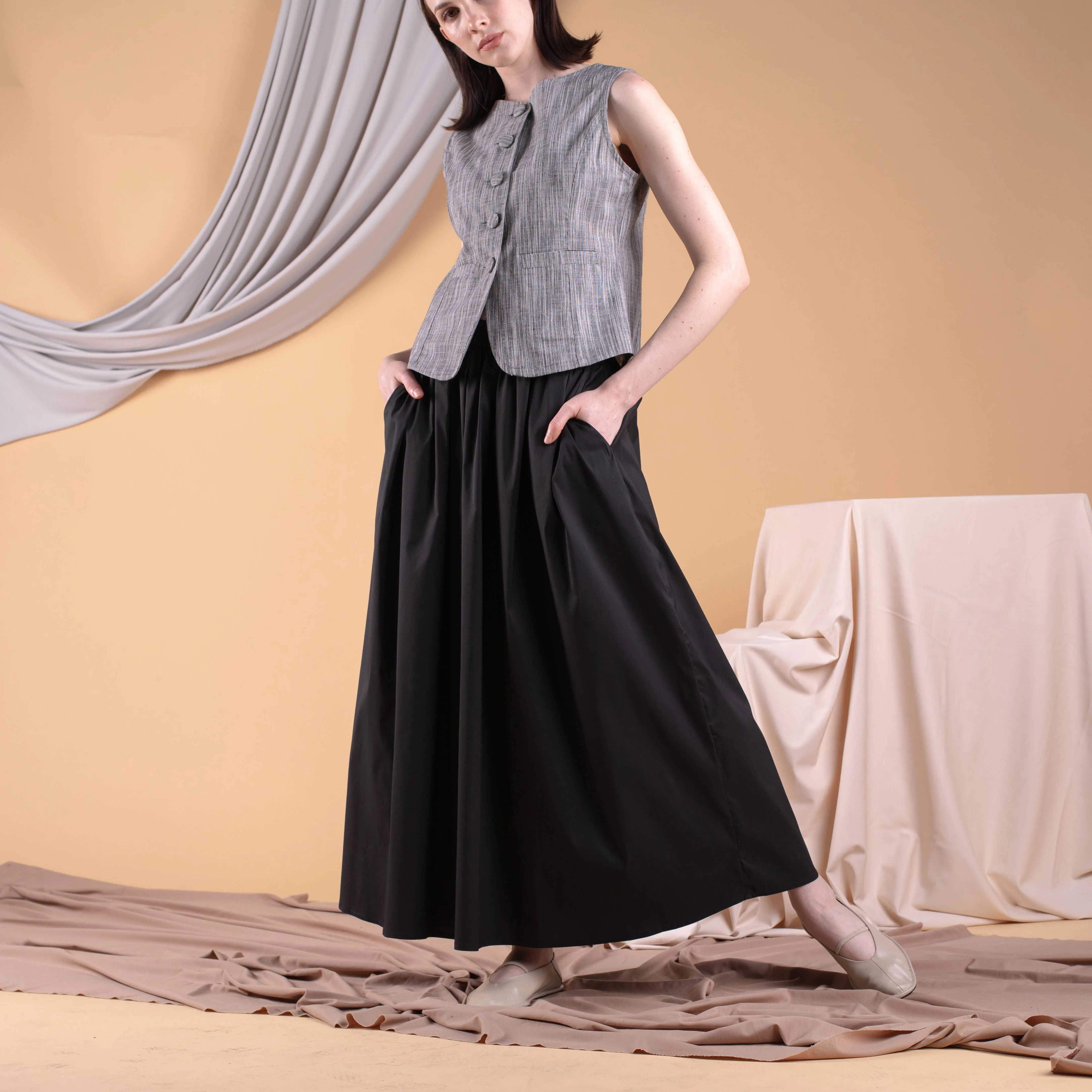 Mila Gartered Waist Skirt