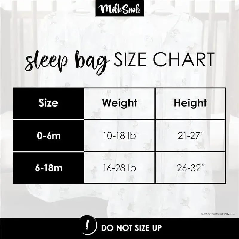 Milk Snob - Disney Baby Sleeping Sack, Sleeveless Sleep Bag and Wearable Zip Up Blanket, Toy Story
