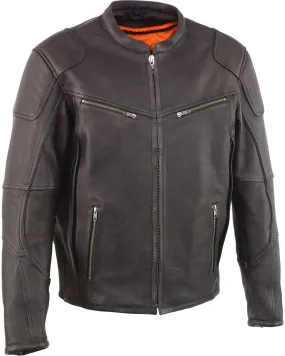 Milwaukee Leather Men's Cool Tec Leather Scooter Jacket - Big 5X