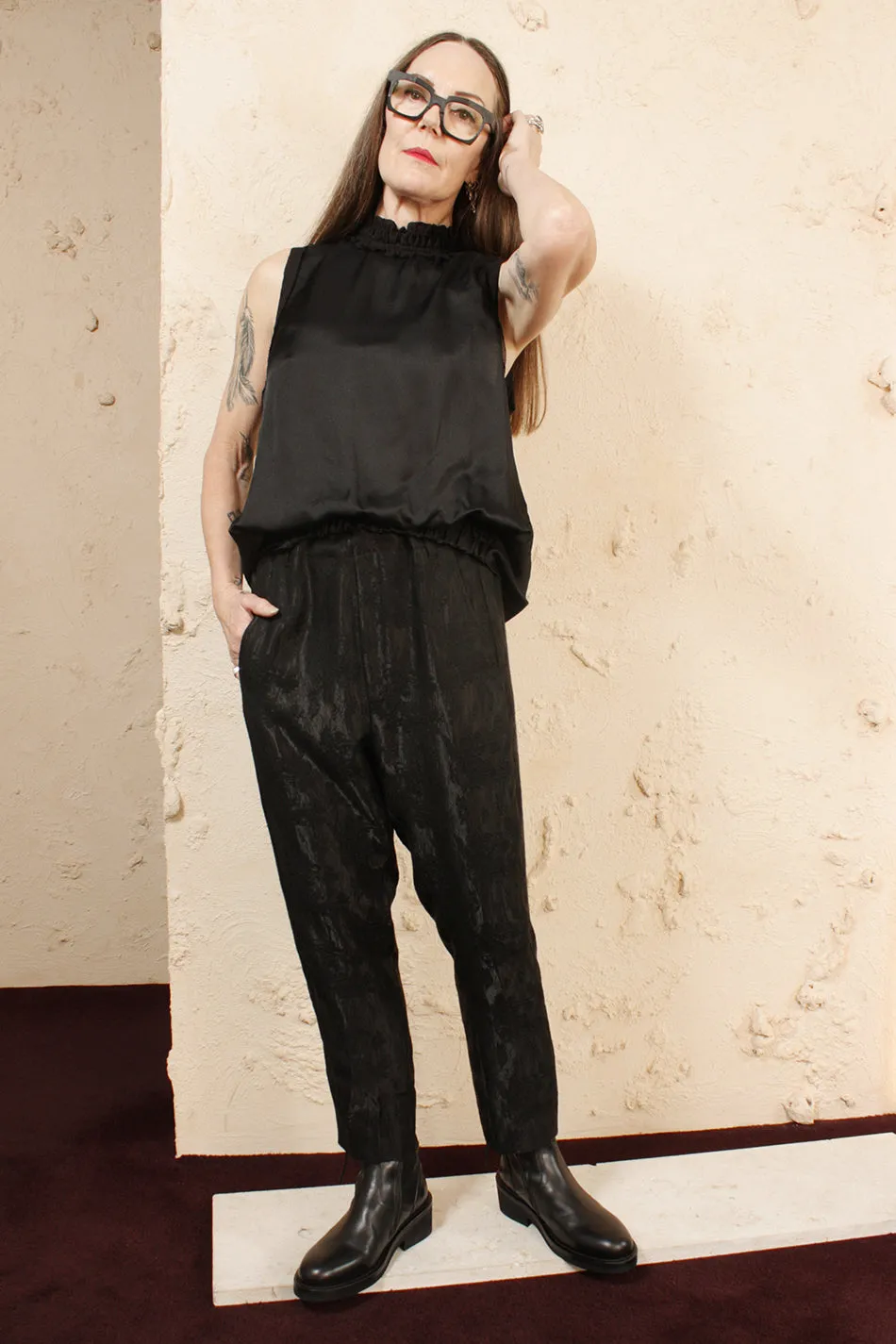 MINERVA BROCADE TROUSERS