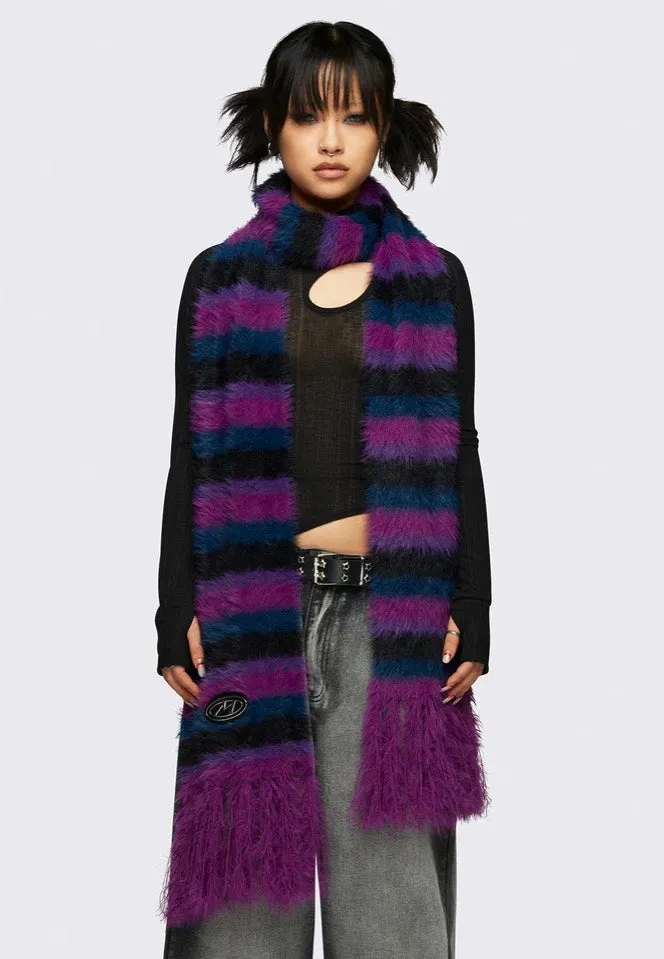 Minga London - Lola Striped Black - Scarf