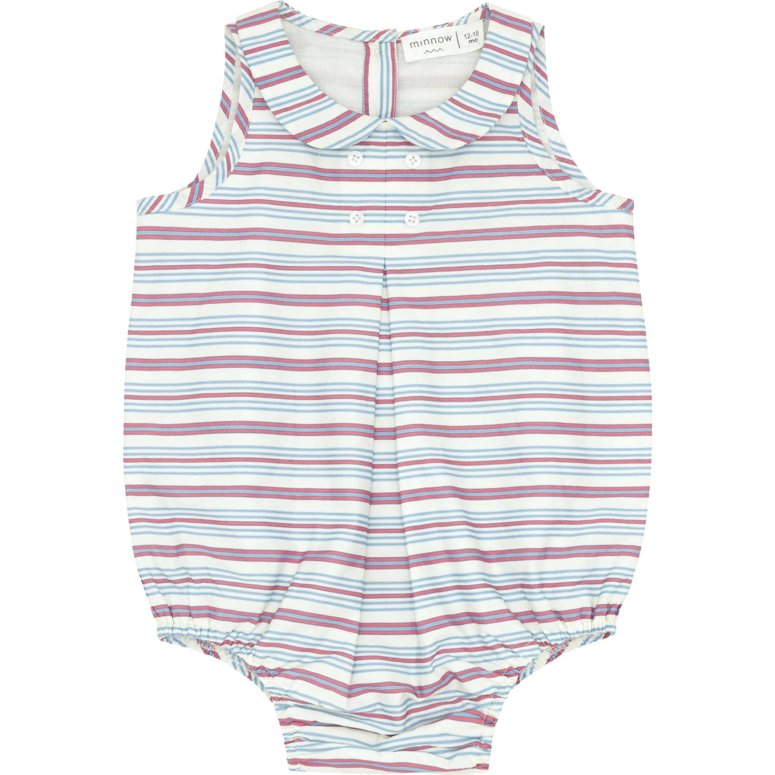 Minnow Baby Vintage Stripe Bubble Romper