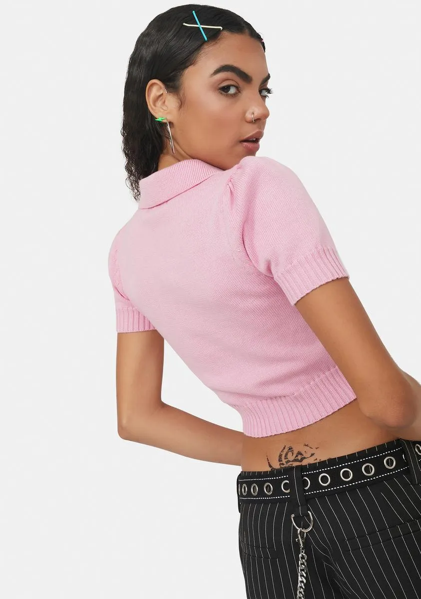 Miss Fortune Knit Polo Shirt-