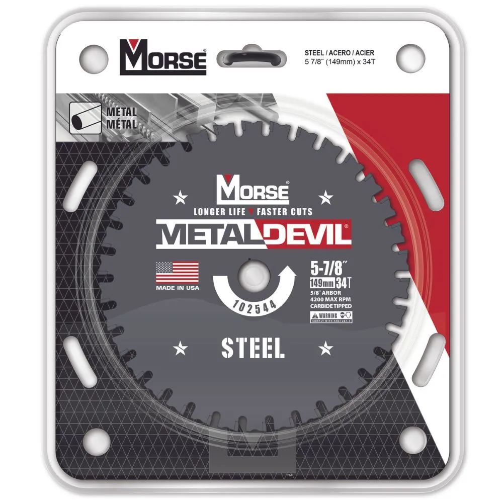 MK Morse CSM58840FSSC 5-7/8" 40T SS Circular Saw Blade