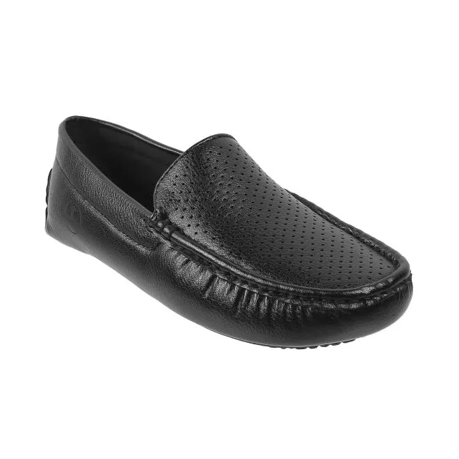 Mochi Boys Black Casual Loafers
