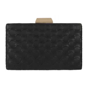 Mochi Women Black Hand Bags Box Clutch