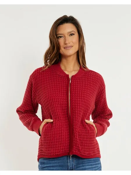 Mododoc 44E-10496 L/S Double Zipped Hi-Lo Jacket