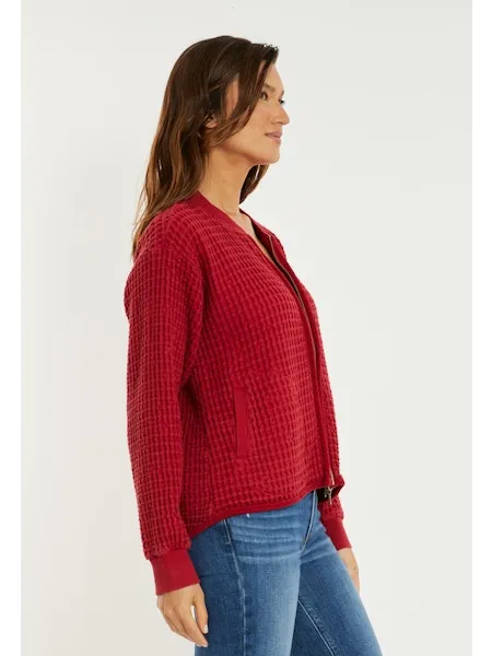 Mododoc 44E-10496 L/S Double Zipped Hi-Lo Jacket