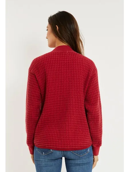 Mododoc 44E-10496 L/S Double Zipped Hi-Lo Jacket