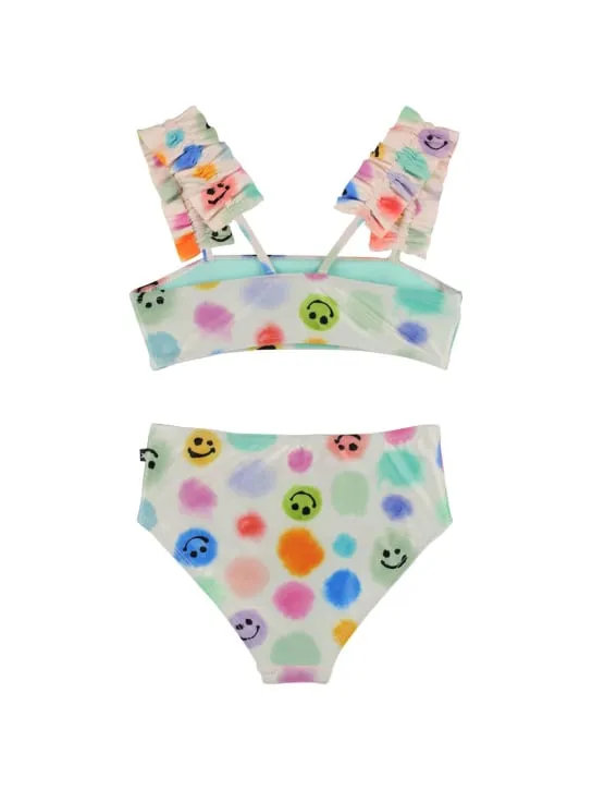 Molo   Smile print recycled Lycra bikini 