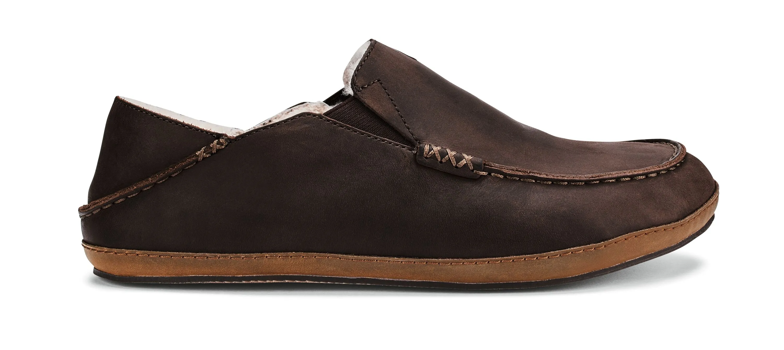 Moloa Slipper - Dark Wood - Men's