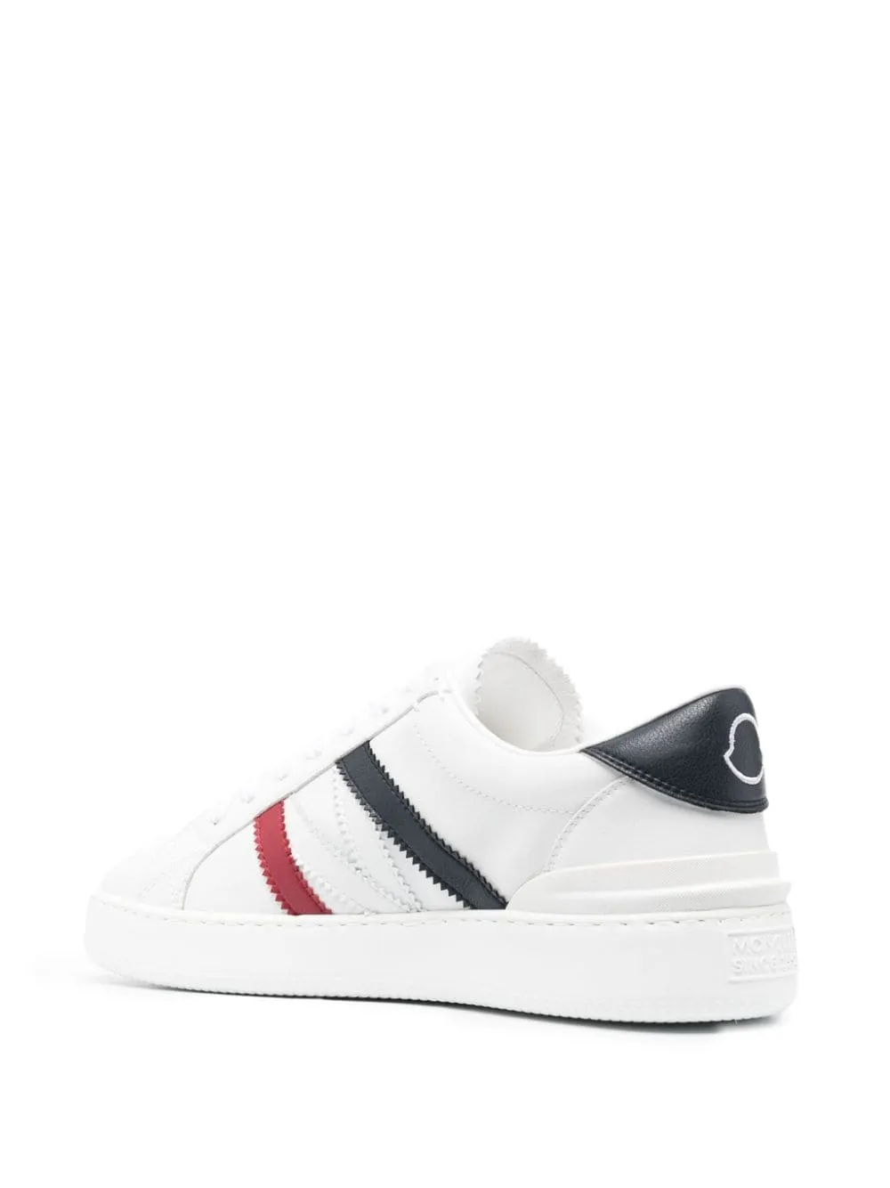 Moncler    Moncler Monaco Low Leather Sneakers