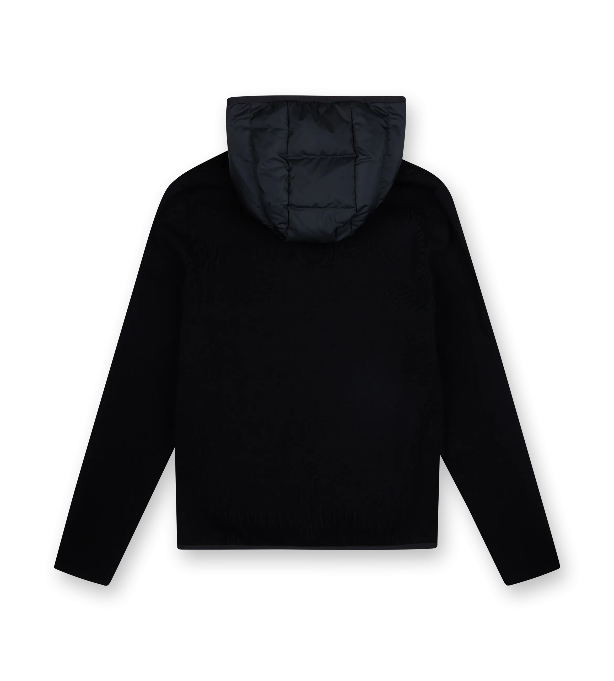 Moncler    Padded Cotton Zip-Up Hoodie Black