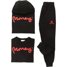 Money Boys Sig Ape Three Pack T-Shirt And Tracksuit Set Black