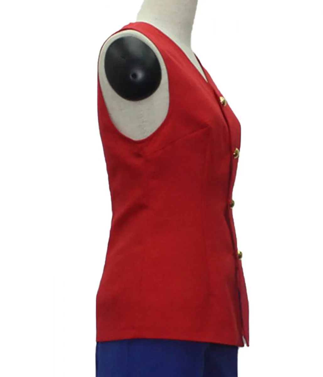 Monkey D. Luffy One Piece Cotton Red Vest