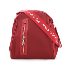 Monnalisa Bordeaux Backpack For Teen And Girls
