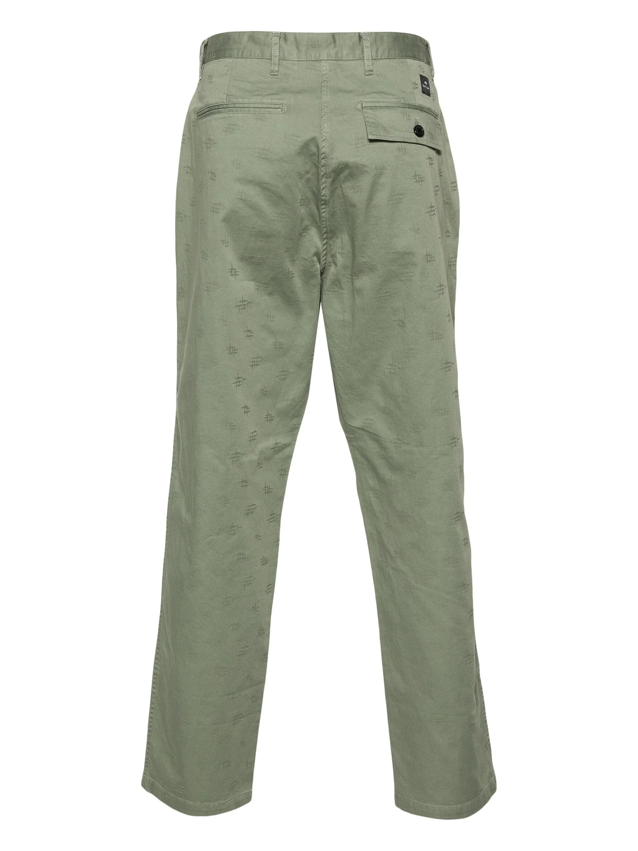 monogram-jacquard straight trousers