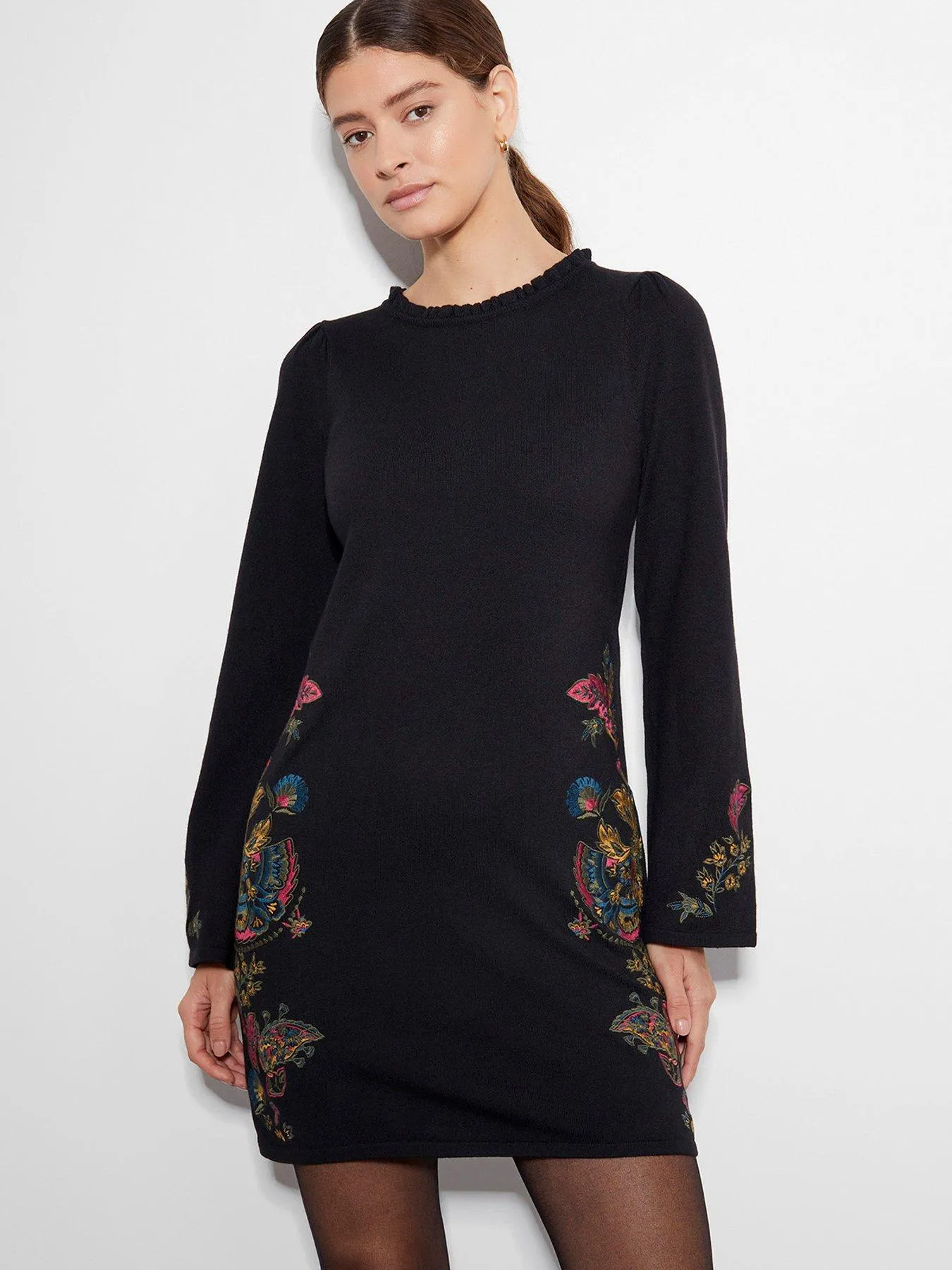 Monsoon Elle Embellished Tunic Dress
