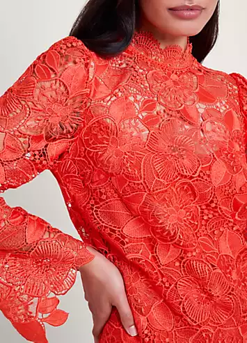 Monsoon Lila Lace Tunic Dress | Grattan