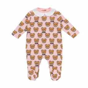Moschino Teddy Bear Romper For Baby Girls