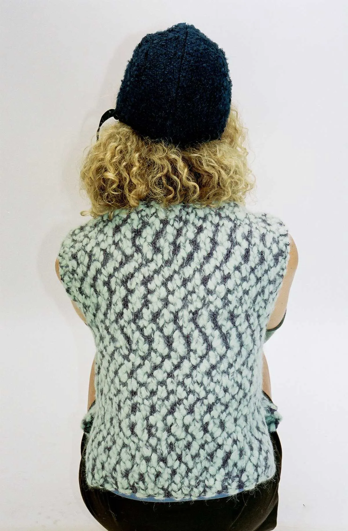 Moss Knit Vest - Sea 