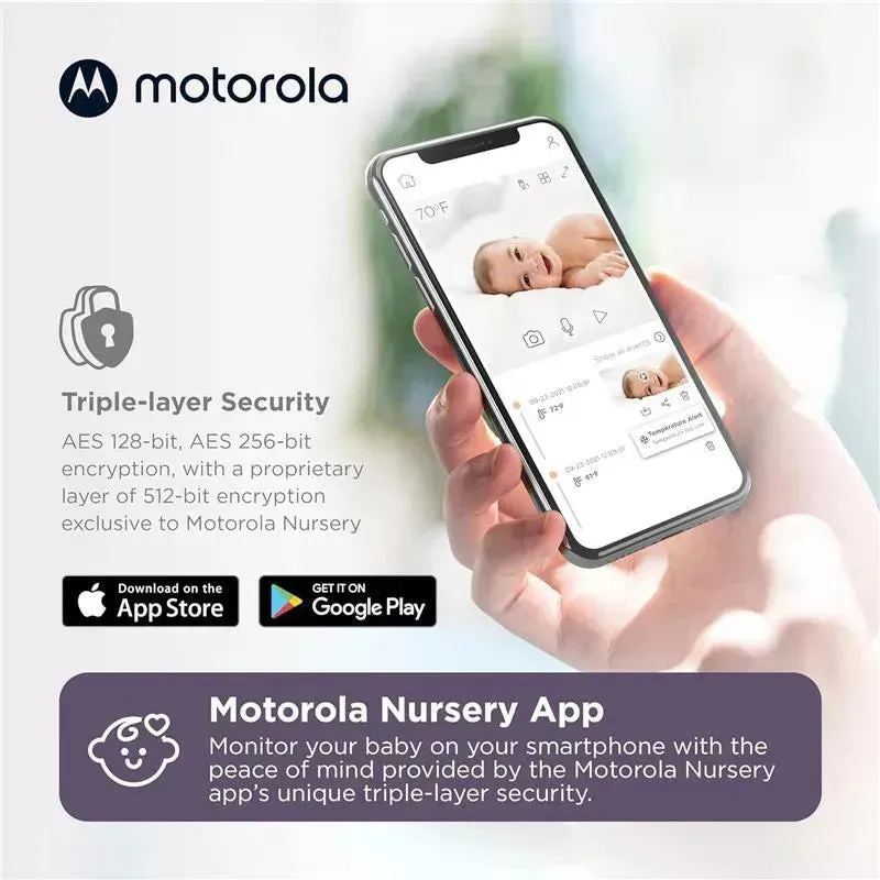 Motorola - Baby Monitor Camera PIP1010 WiFi Motorized Video Camera