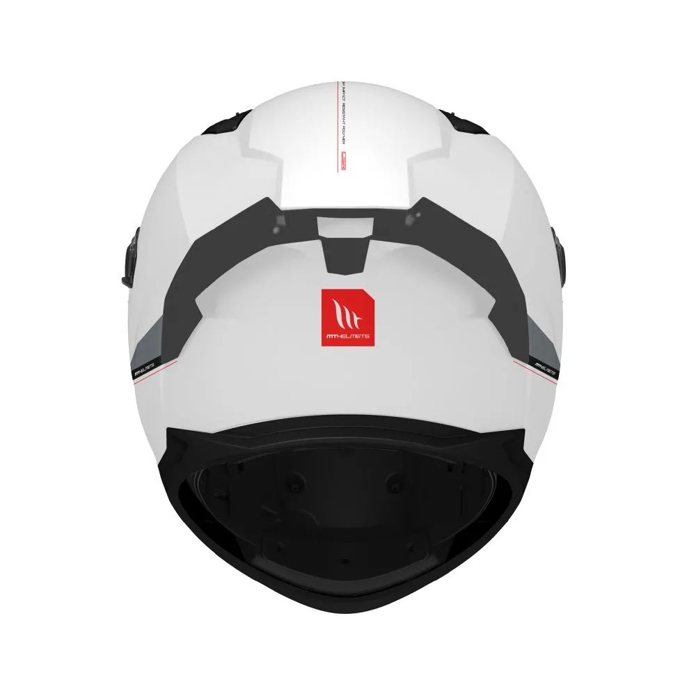 MT Braker Plain Helmet - Pearl White