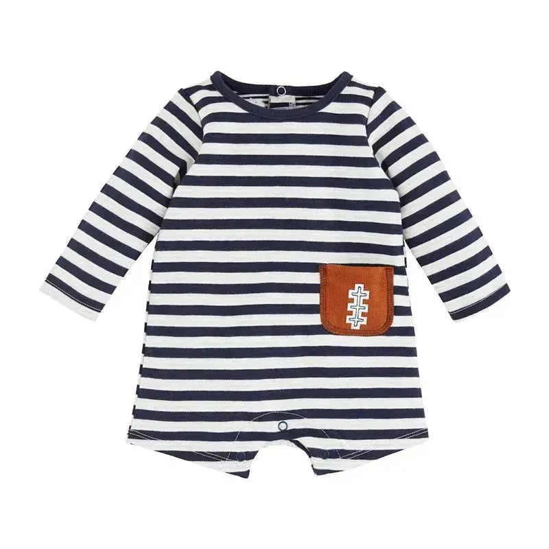 Mud Pie - Football Pocket Romper