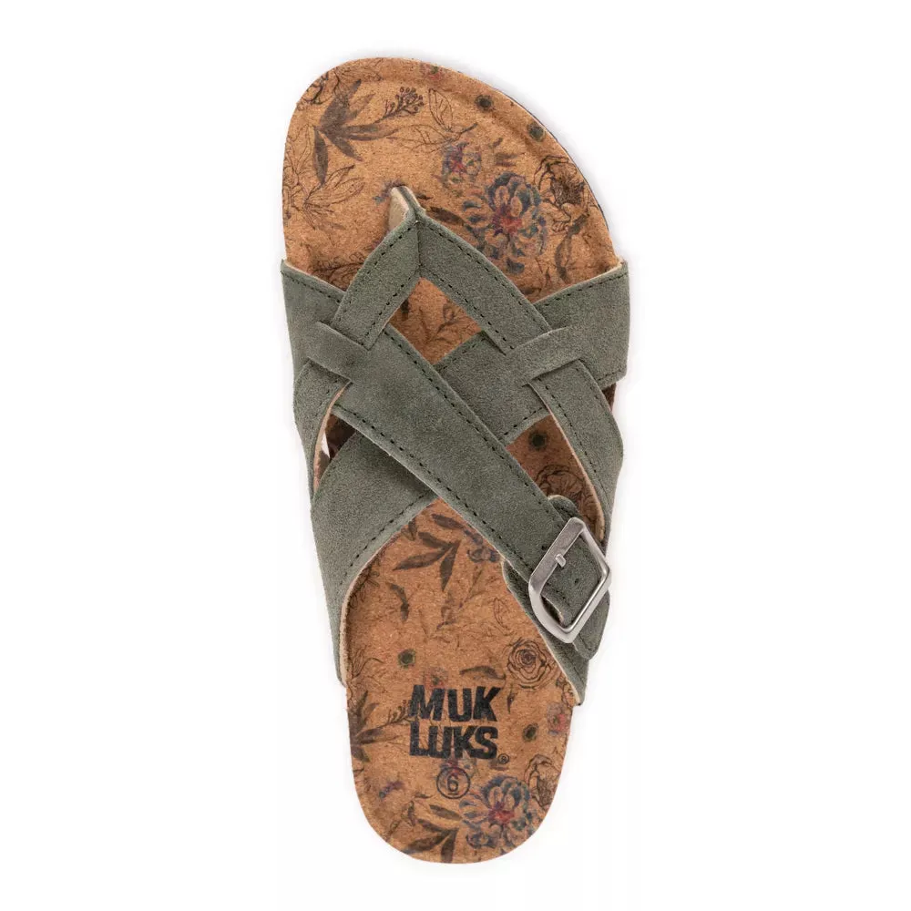 MUK LUKS Women's Shayna Terra Turf Sandals