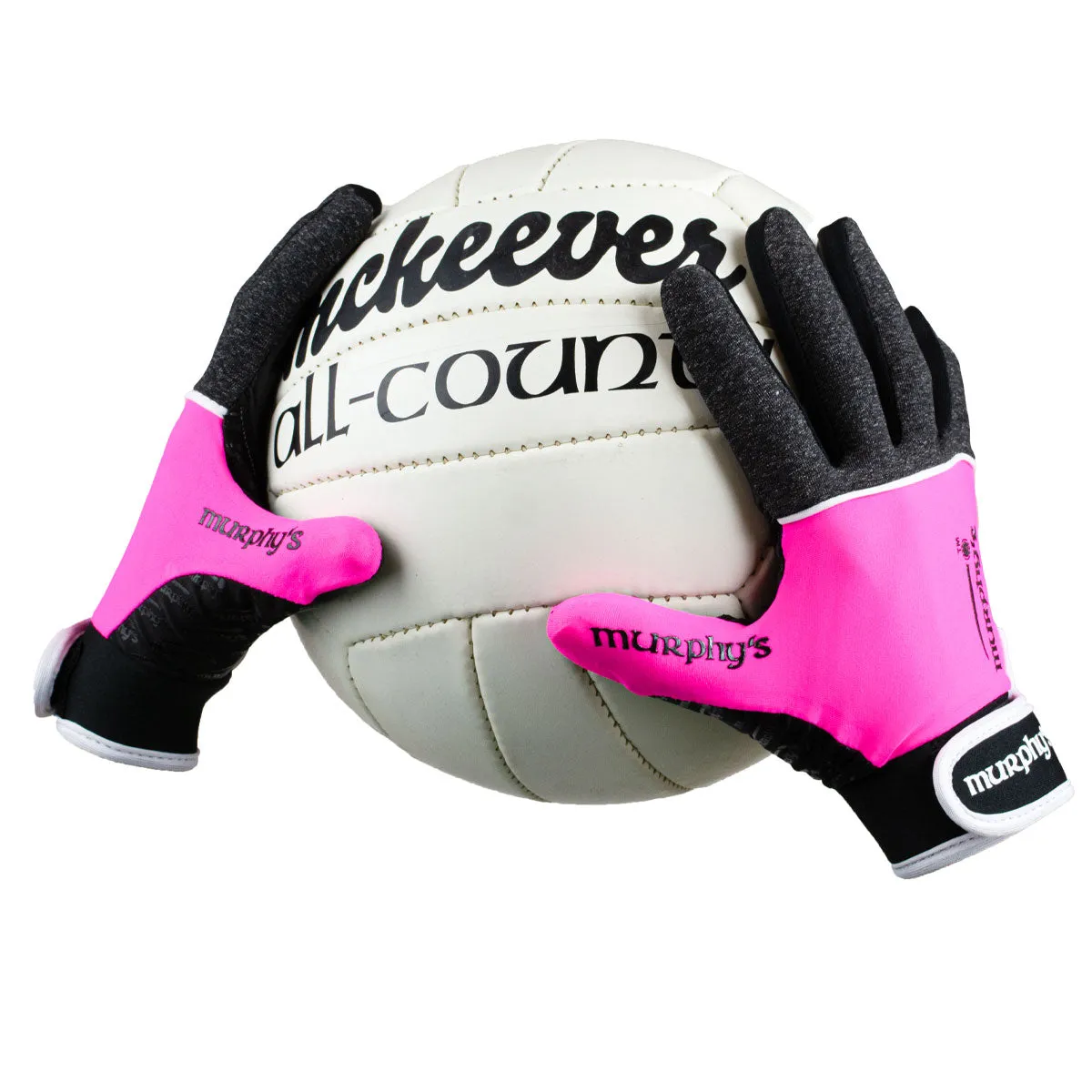 Murphy's V2 Gaelic Gloves - Adult - Pink/Black/White