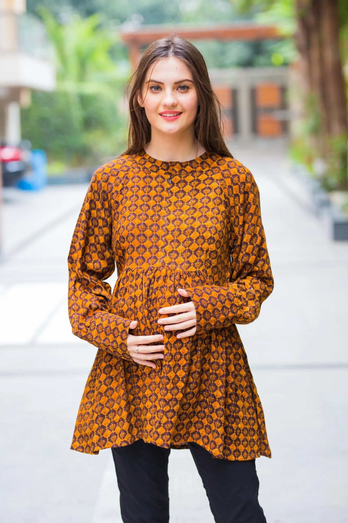 Mustard Brick Maternity & Nursing Top
