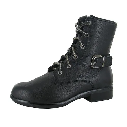 Naot Women's Alize Boot Black Soft Leather