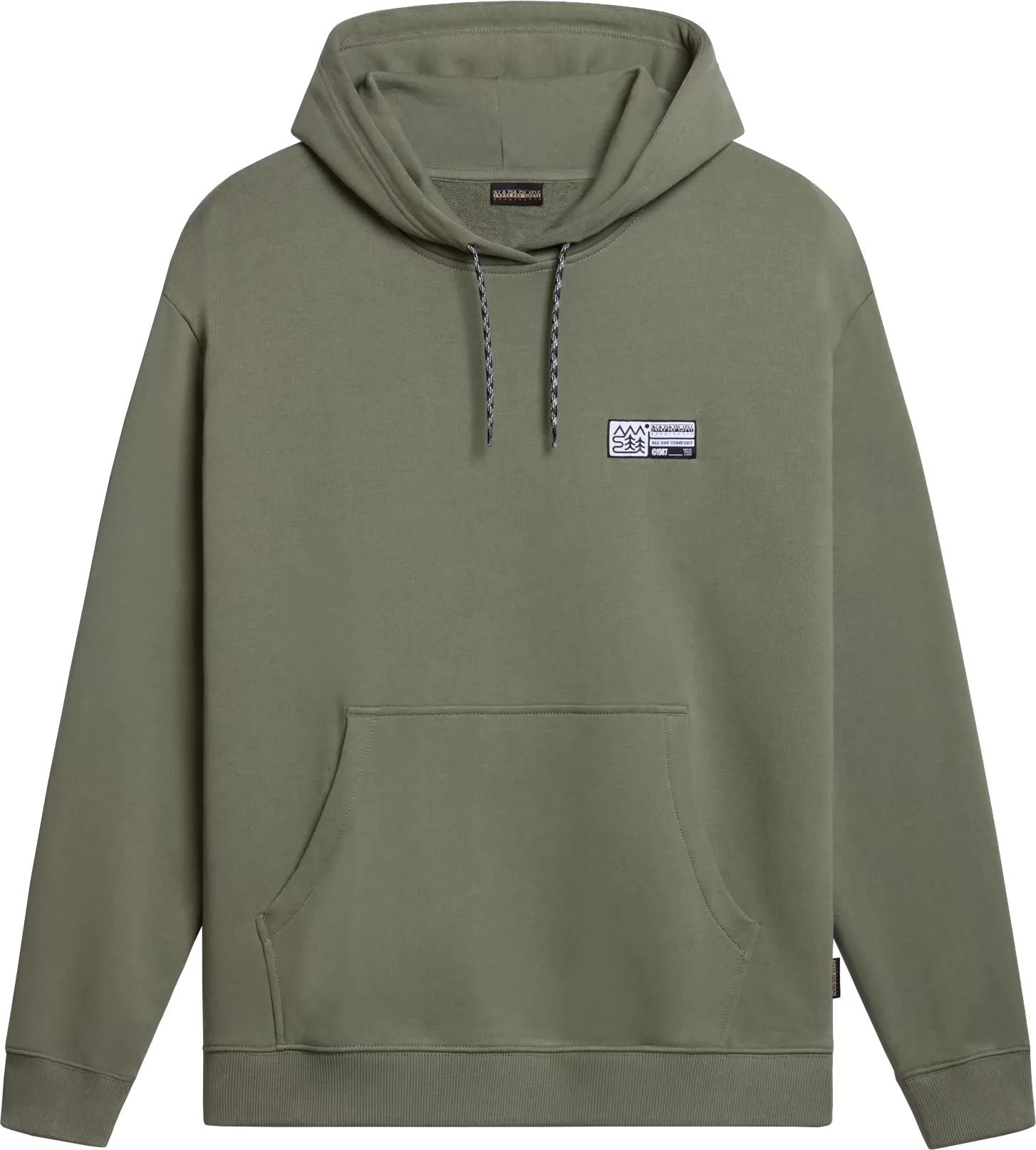 Napapijri Men's Faber Hoodie Green Lichen | Buy Napapijri Men's Faber Hoodie Green Lichen here | Outnorth