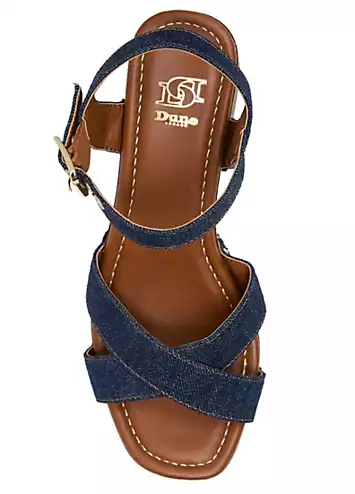Navy Judies Casual Sandals by Dune London | Look Again