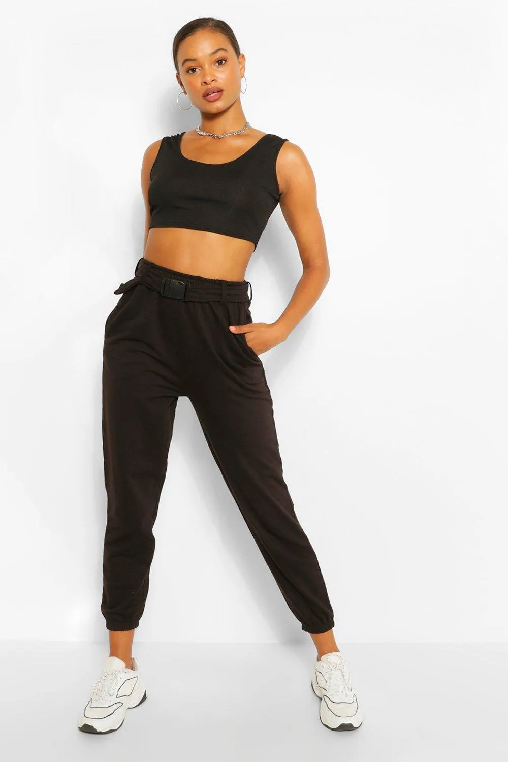 Neon Buckle Oversized Joggers