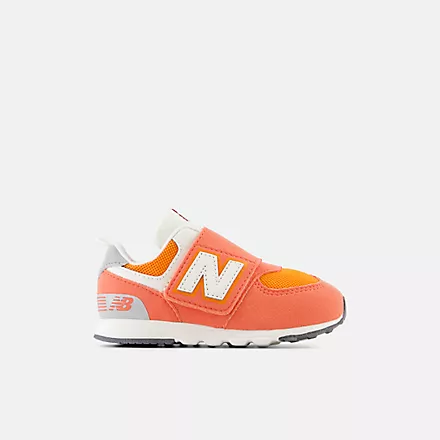 New Balance Toddler’s 574 NEW-B Hook & Loop Gulf Red with White