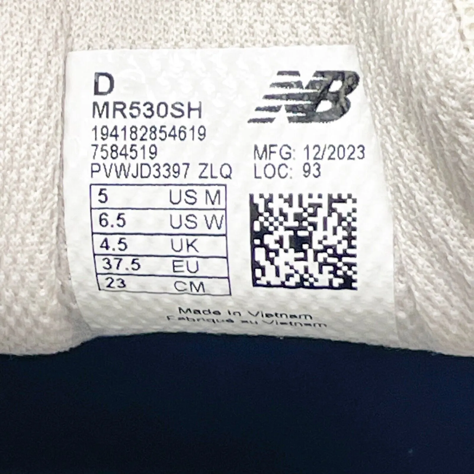 New Balance Unisex 530 MR530SH Beige Casual Shoes Sneakers Size M 5 W 6.5 D