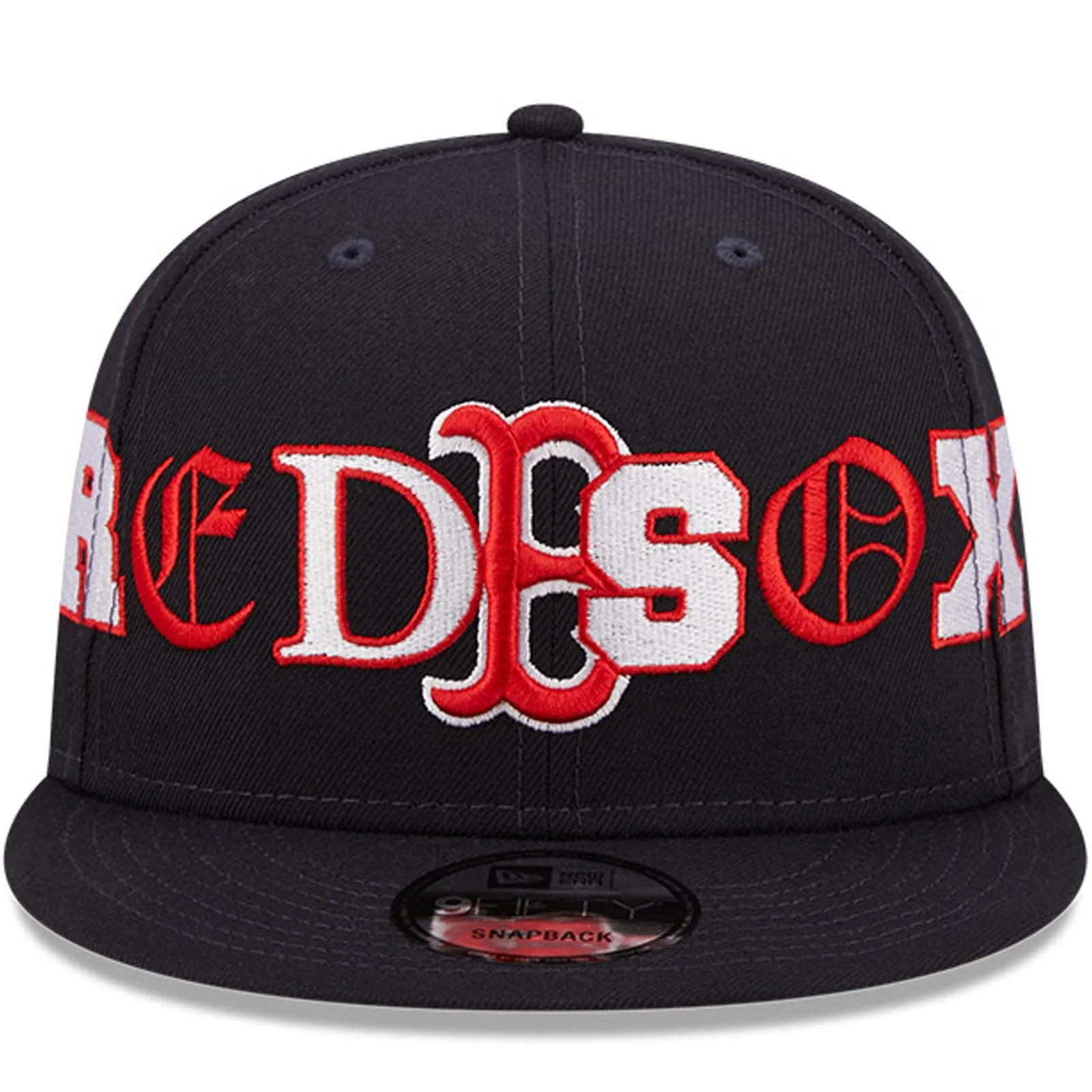 New Era Boston Red Sox 9FIFTY MLB Team Typography Baseball Cap - Navy