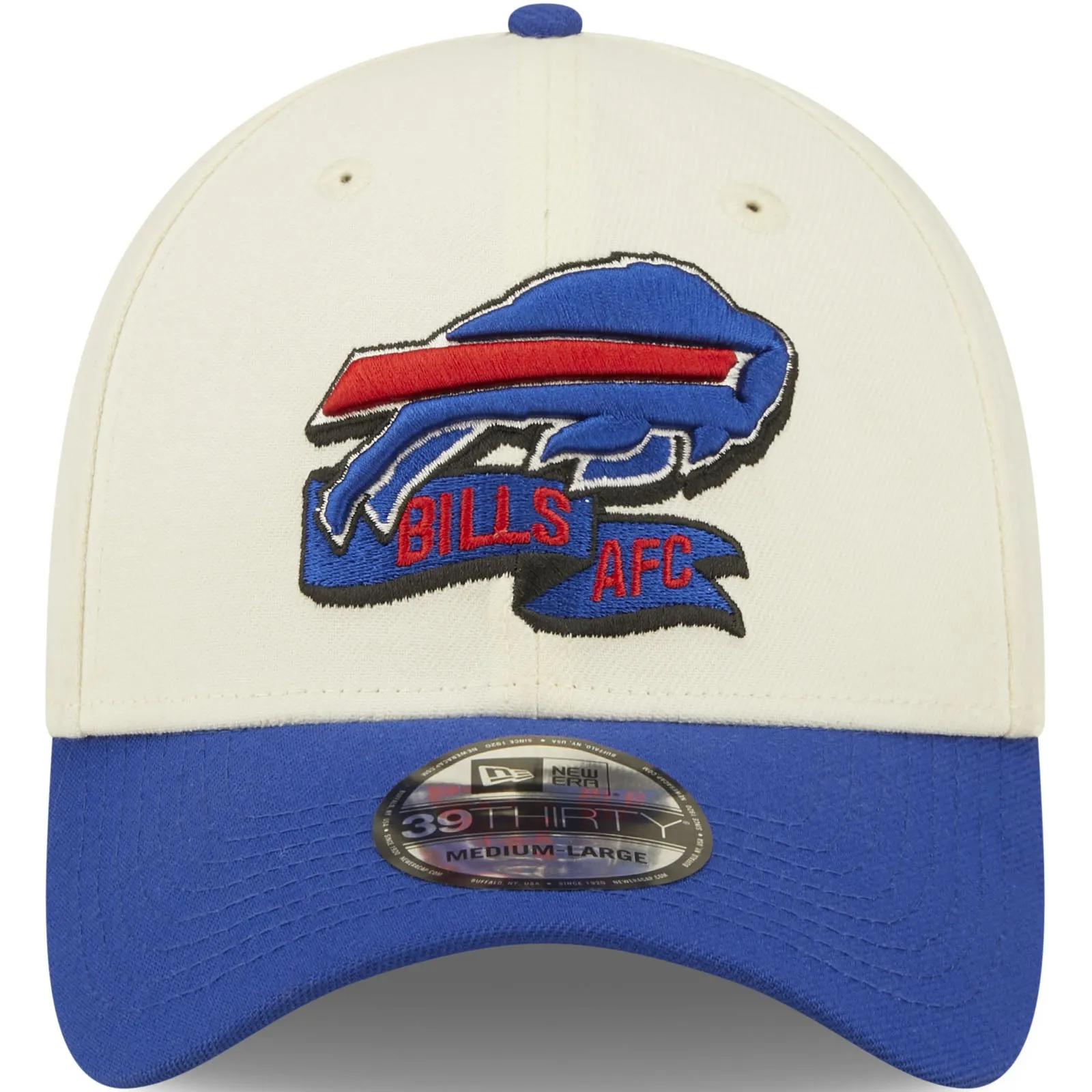 New Era Buffalo Bills NFL 39THIRTY Sideline 2022 Baseball Cap - White